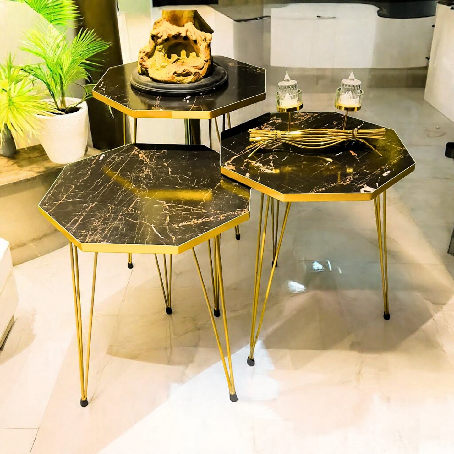 3 Nesting Table hexagon table 1704