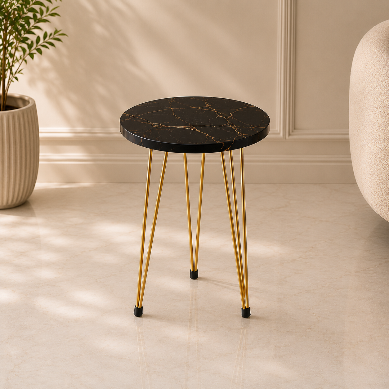 3-Piece Circular Nesting & Coffee Table (UV Sheet) Bc-15705