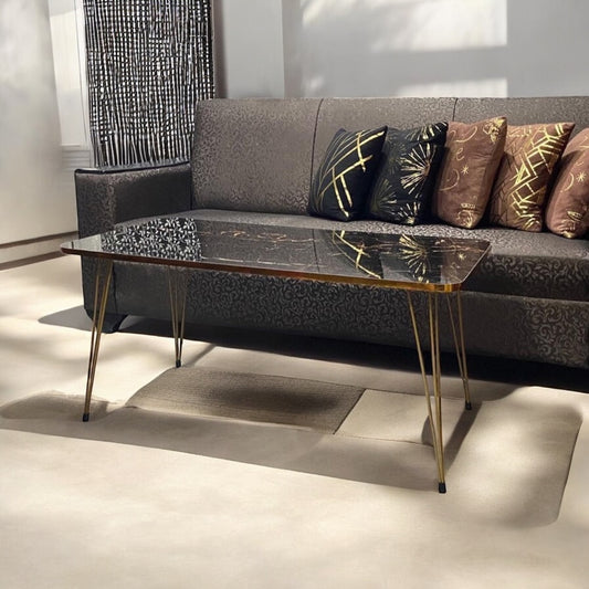 Modern Coffee Table black Marble design