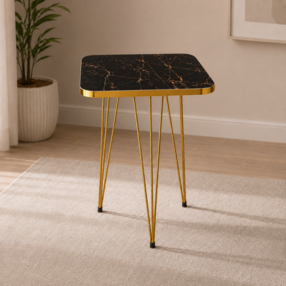 Single Marble Design Square Coffee Table (UV Sheet) Bc-15702