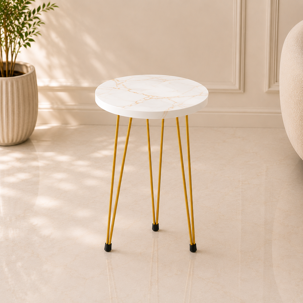 3-Piece Circular Nesting & Coffee Table (UV Sheet) Bc-15705