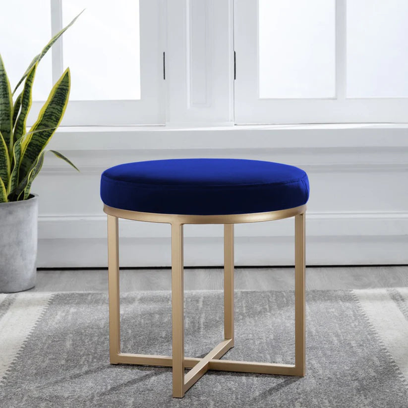 Luxury Ottoman stool with Metal Frame 1501